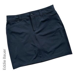 EDDIE BAUER | NWOT WOMEN’S ADVENTURER 2.0 BLACK SKORT STRETCH TRAVEL | SZ 4